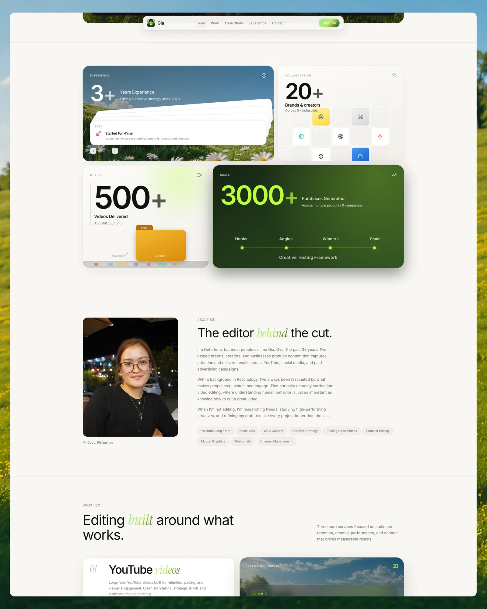 Gia Website page view 2